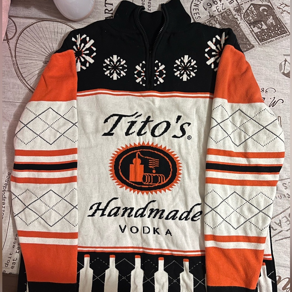 Tito's Vodka Christmas sweater